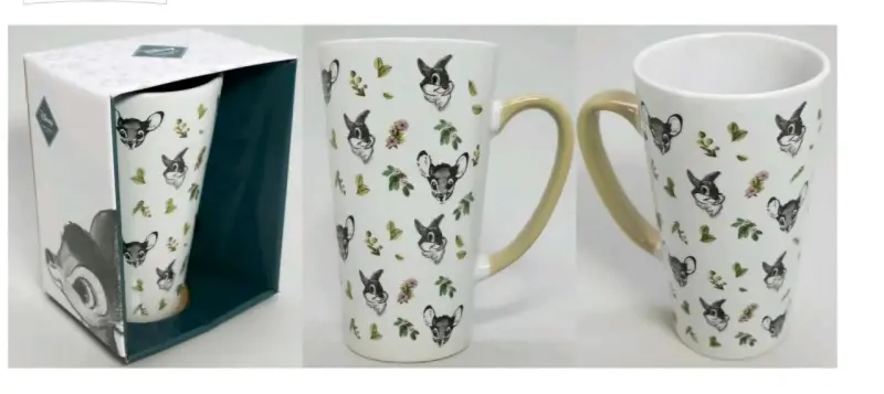 Tazón latte Disney Bambi decorado
