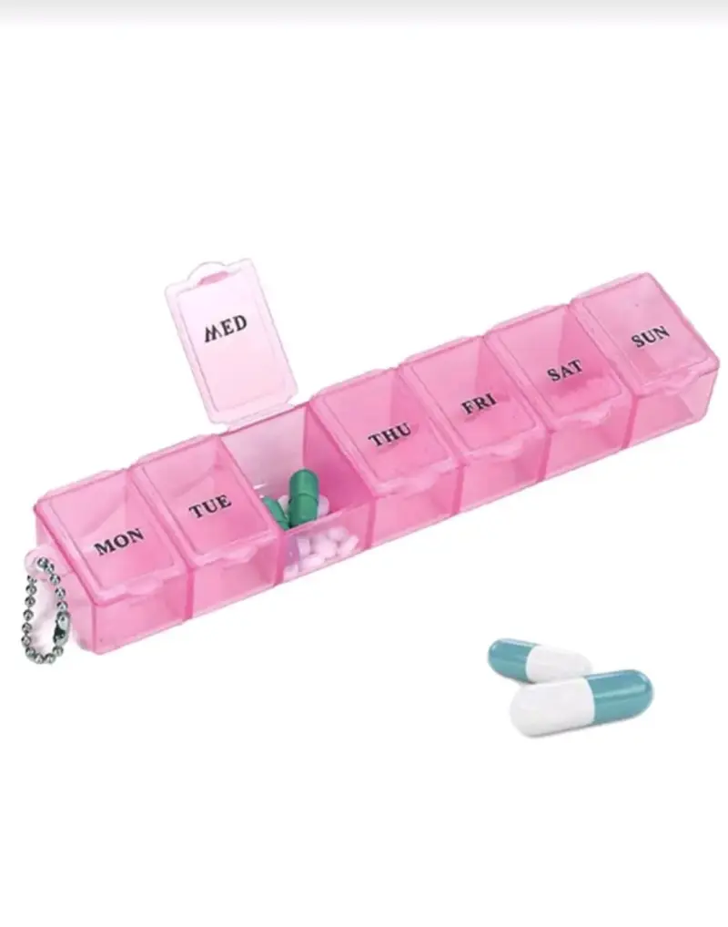 Pastillero semanal rosa