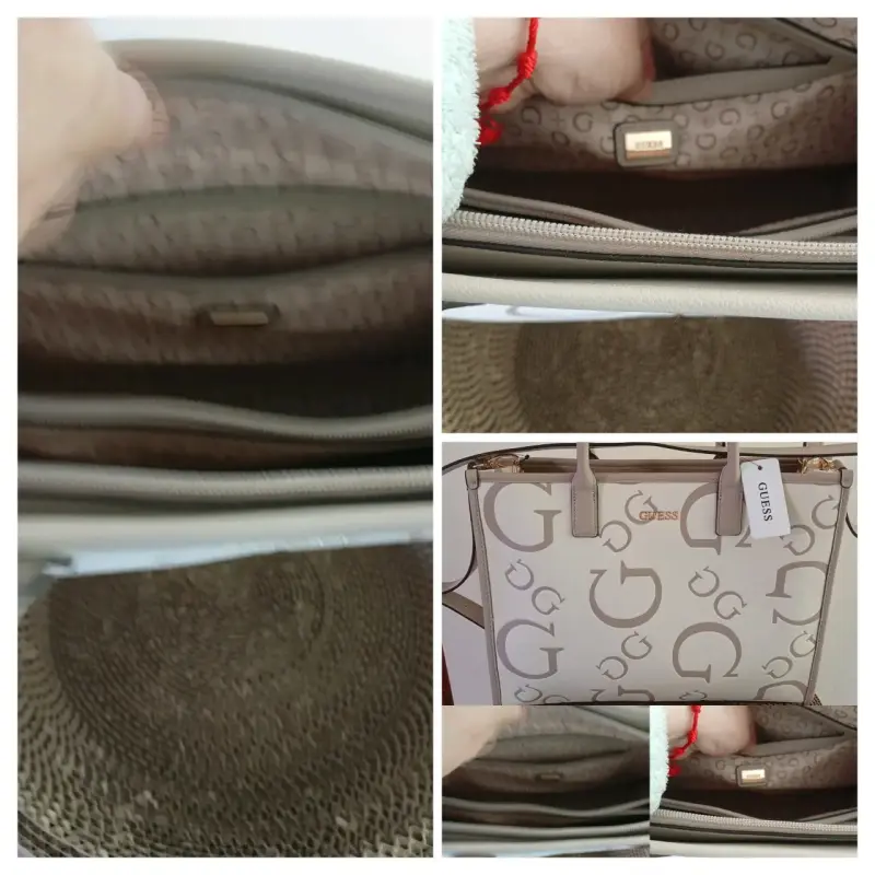 Bolso Guess beige con logo