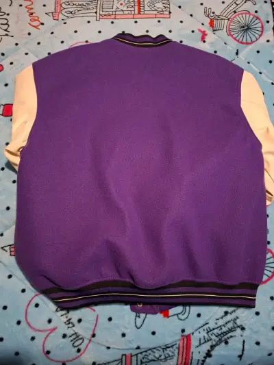 Chaqueta bomber morada unisex, Marca HyM - miniatura 2