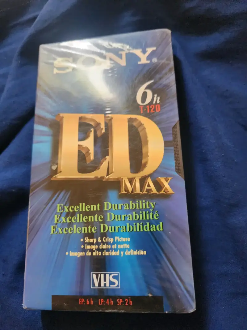 Cinta VHS Sony ED Max 6h t-120 - 1