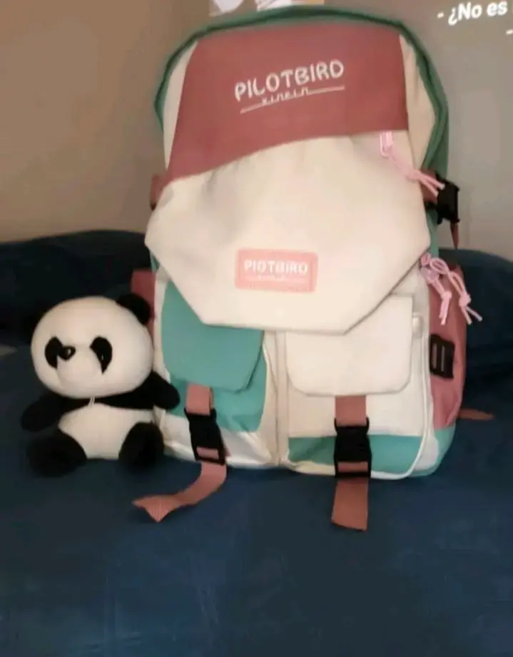 Mochila de lana a cuadros - 3