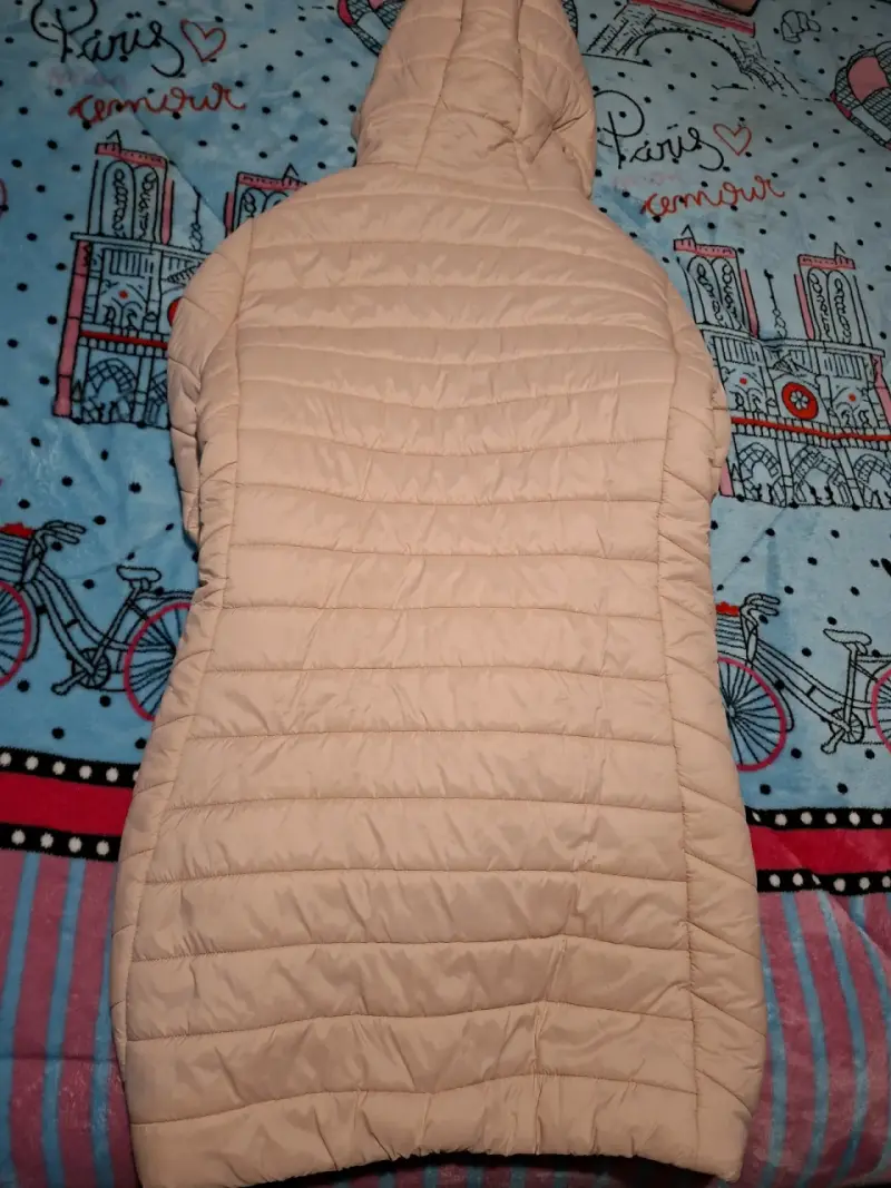 Abrigo rosado con capucha, marca Opposite, talla M - 4