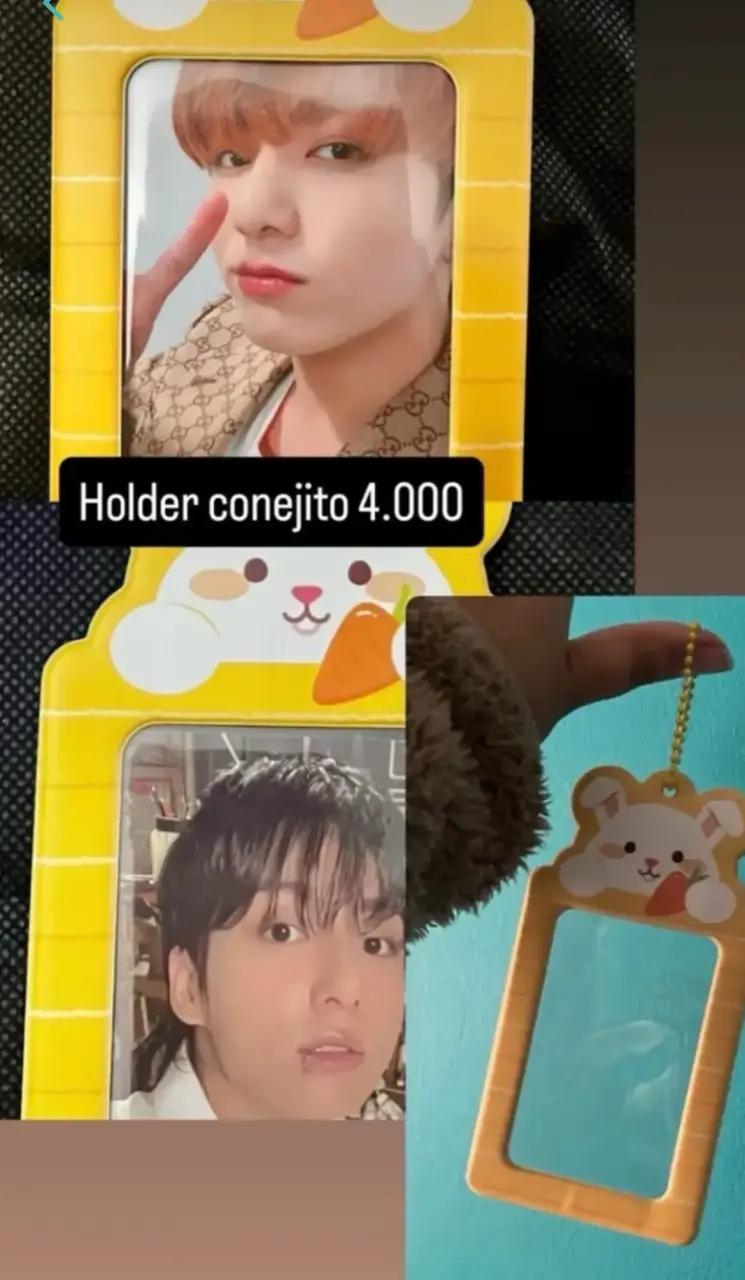 Holder conejito amarillo