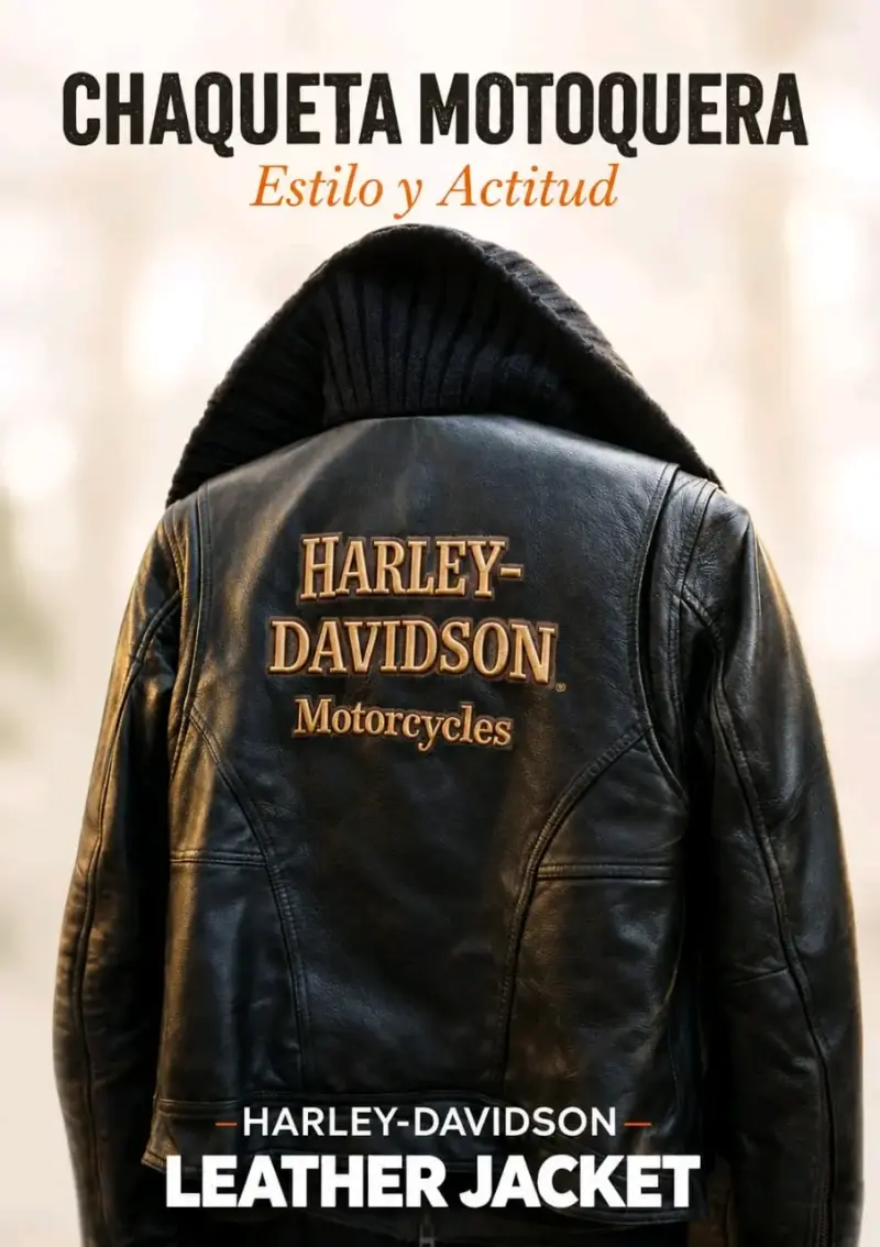 Chaqueta de cuero Harley Davidson - 1
