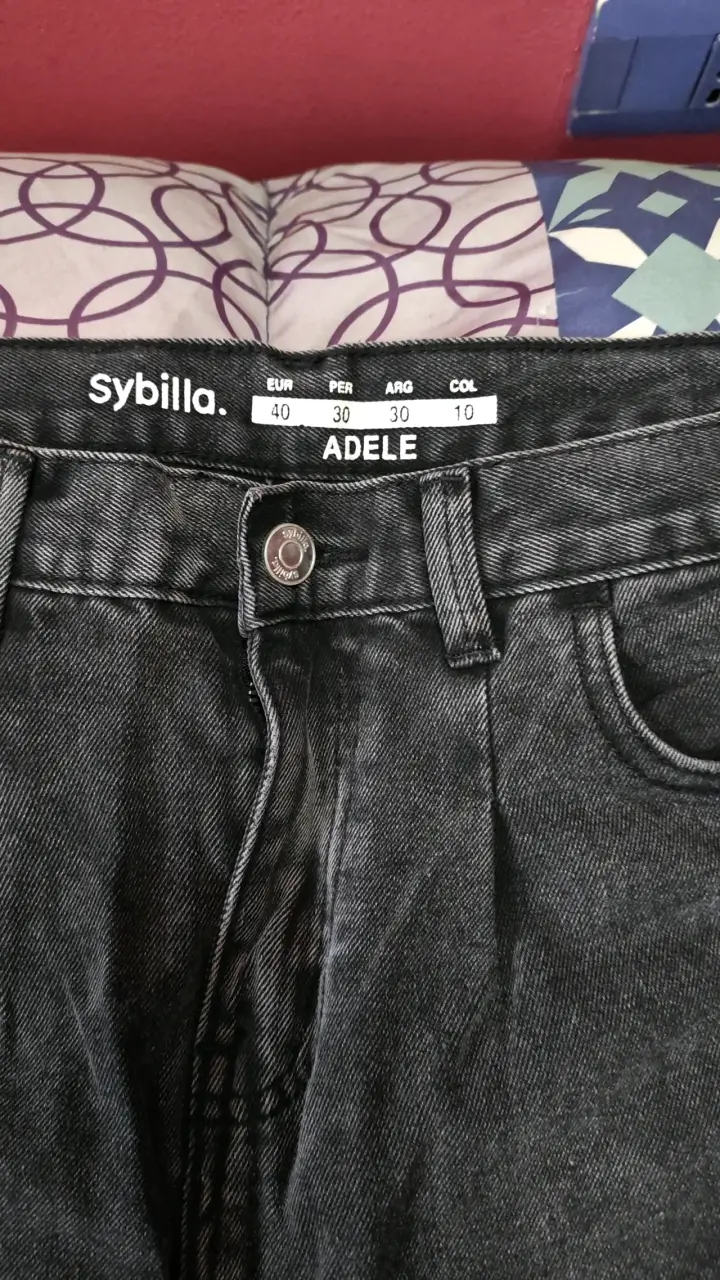 Jeans negros estilo vintage - 4