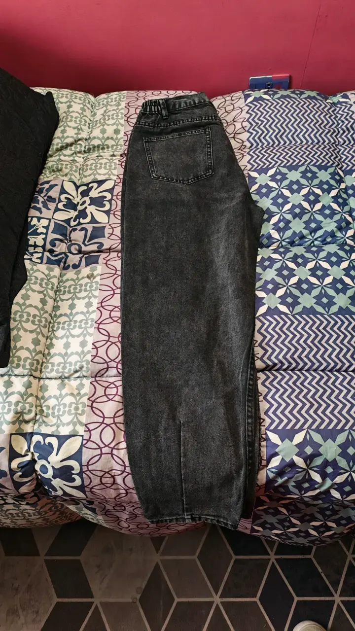Jeans negros estilo vintage - 5