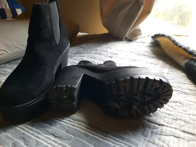 Botines negros de plataforma - 2