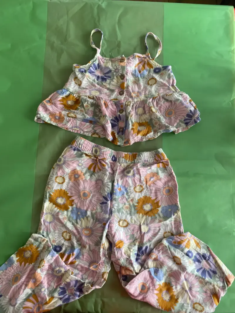 Conjunto floral niña - 1