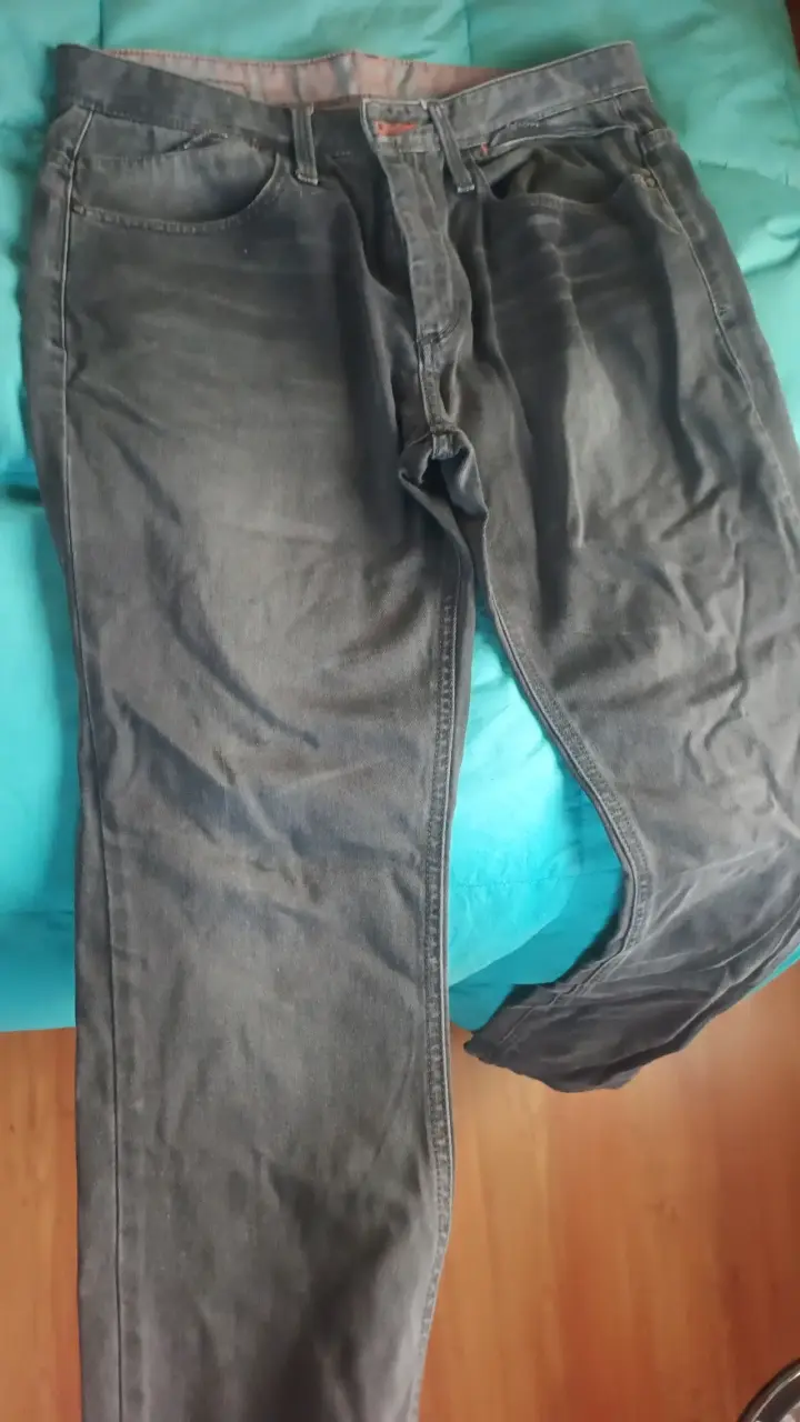 Jeans gris oscuro de hombre - 1