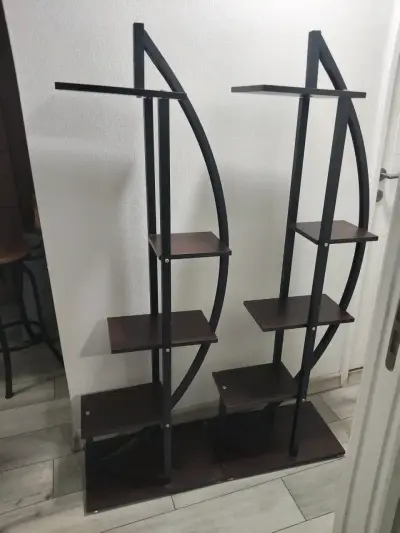 Estantería moderna de metal y madera - miniatura 2