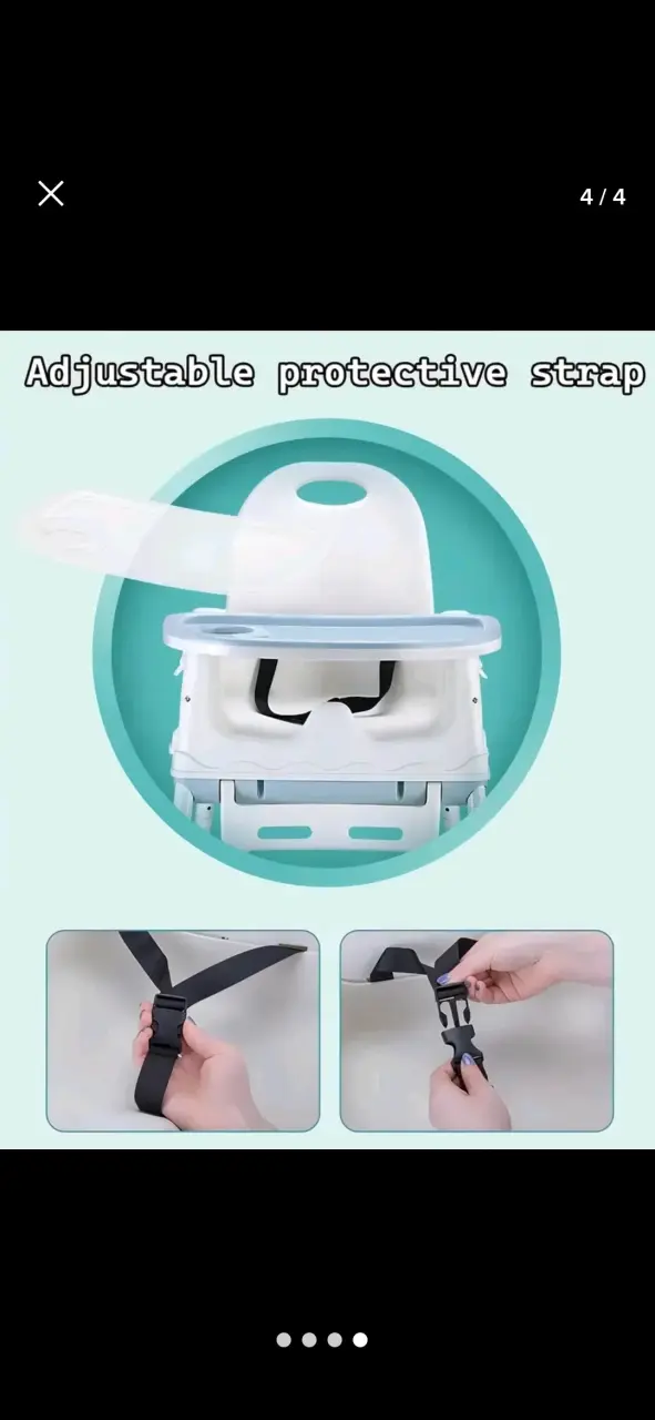 Silla alta para bebé ajustable - 1