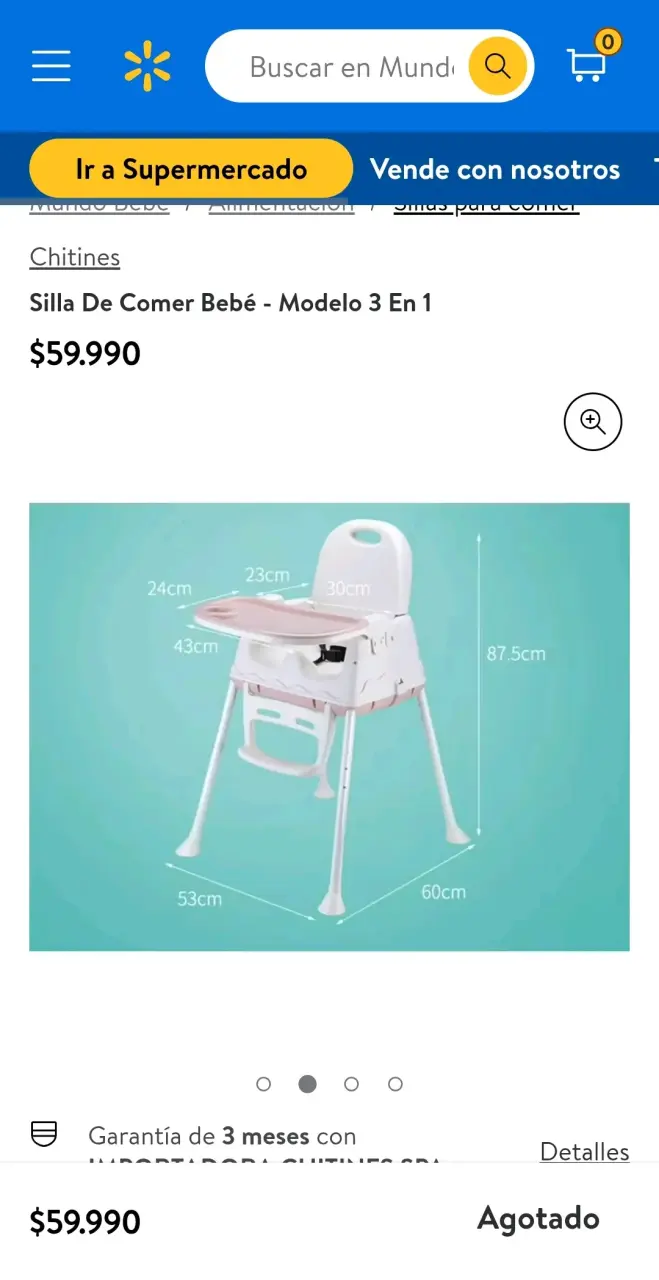 Silla alta para bebé ajustable - 2