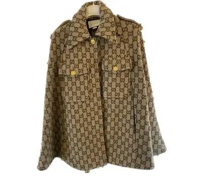 Capa de lana Gucci beige - miniatura 2