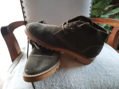 Botines de gamuza marrón - miniatura 1