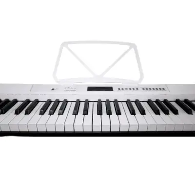 Teclado eléctrico blanco 61 teclas - miniatura 1