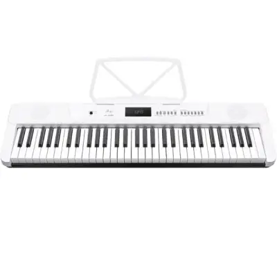 Teclado eléctrico blanco 61 teclas - miniatura 2