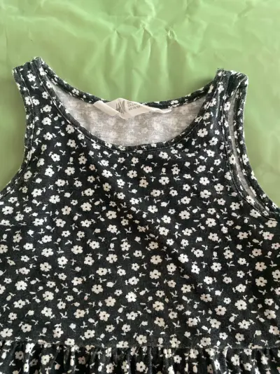 Vestido floreado negro - miniatura 2