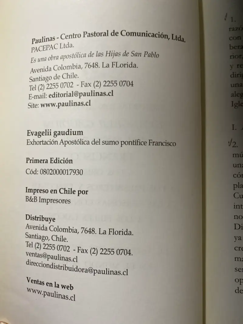 Libro Evangelii Gaudium - 2
