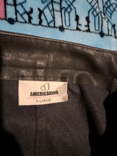 Falda negra de cuero sintético, Marca Americanino - miniatura 3