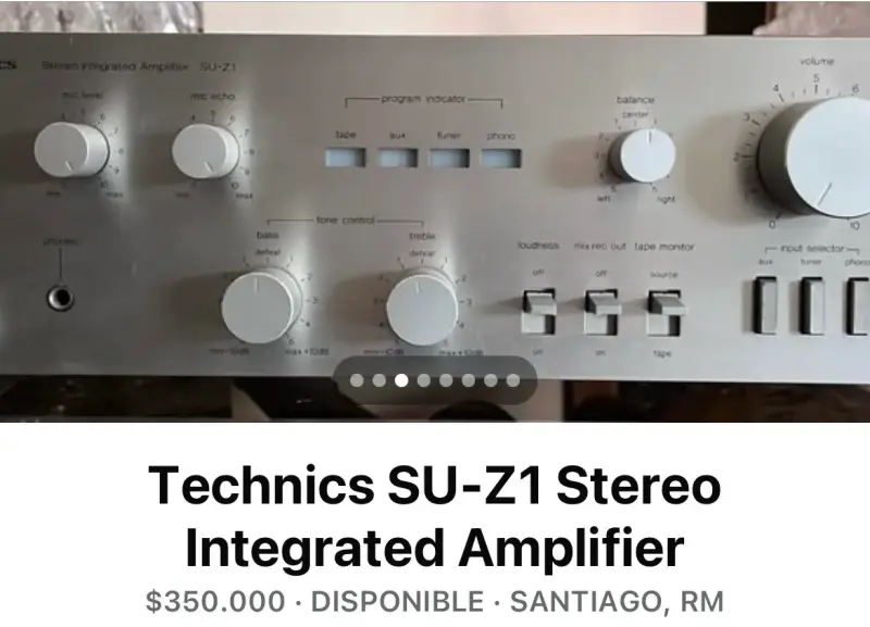 Amplificador Estéreo Technics SU-Z1 - 1