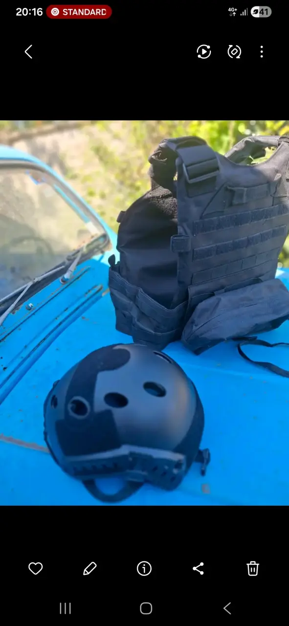 Airsoft chaleco y casco - 3