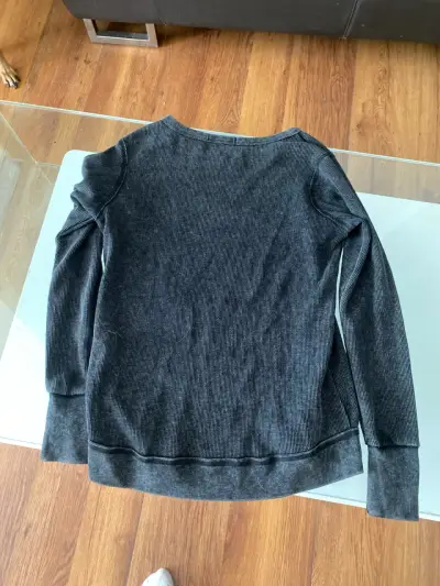 Poleron delgado negro/gris Maui&sons talla M. - miniatura 2