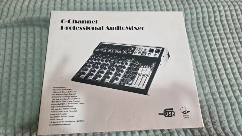 Mezclador de audio Riworal UX06-BT - 5