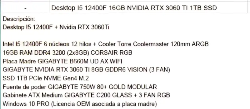 PC gaming con tarjeta RTX - 6