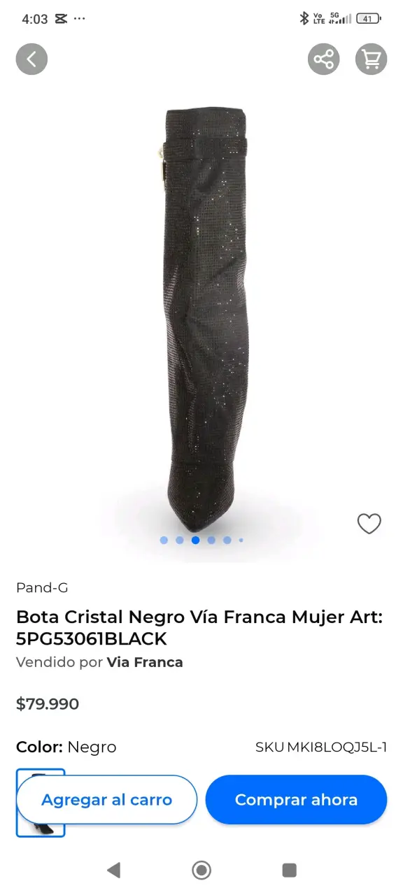 Bota de cristal negra - 2