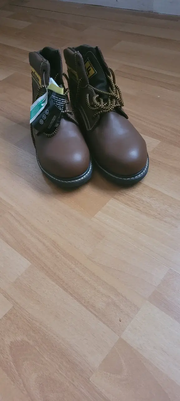 Botines de cuero marrón nuevos