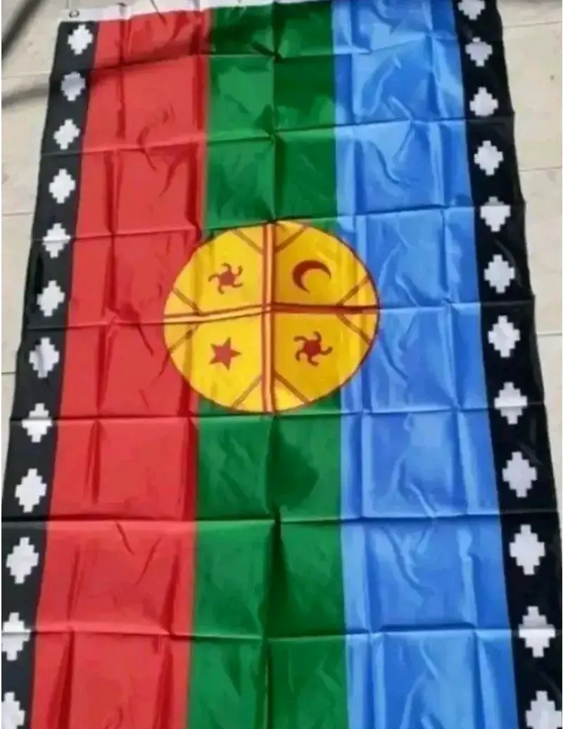 Bandera Mapuche grande 90x150