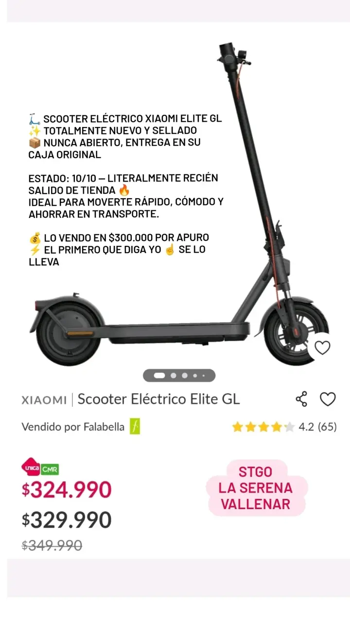 Scooter Eléctrico Xiaomi Elite GL
