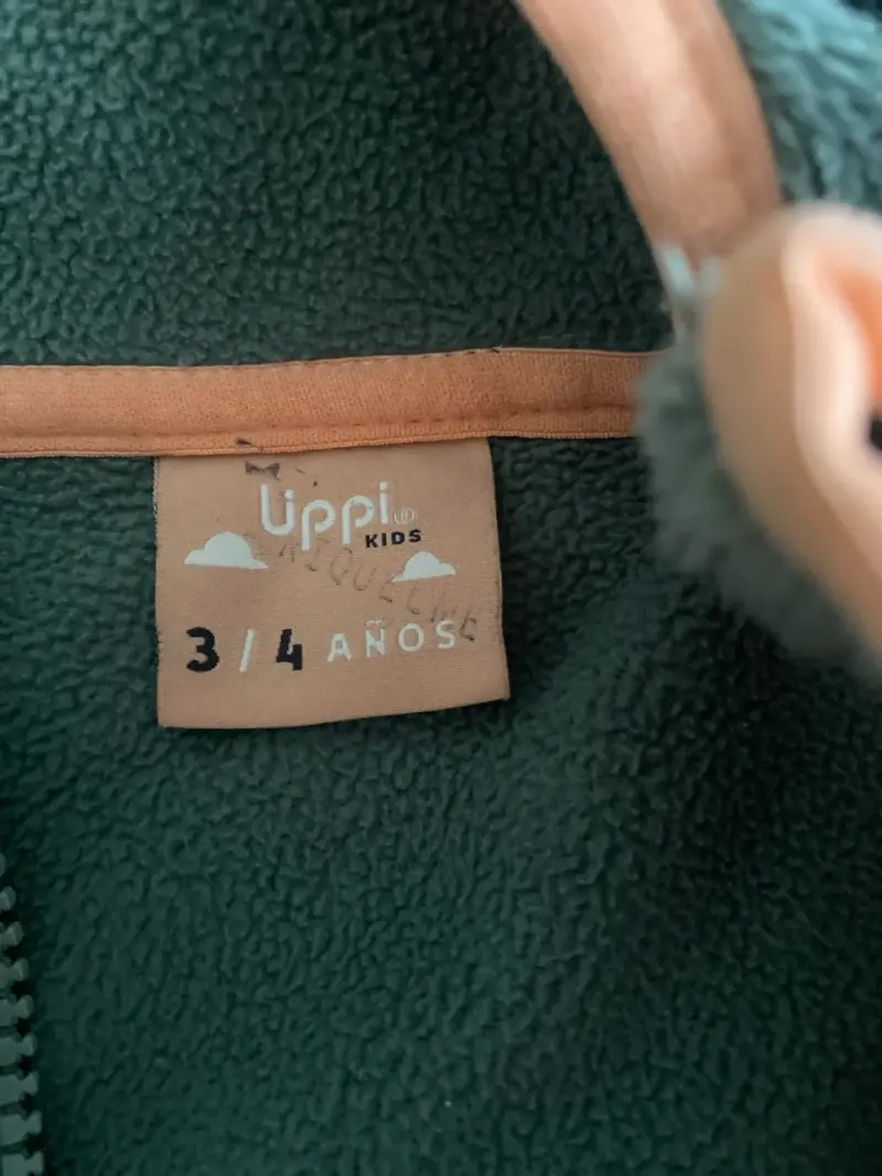 Chaqueta infantil polar verde - 2