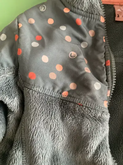 Chaqueta infantil polar verde - miniatura 3