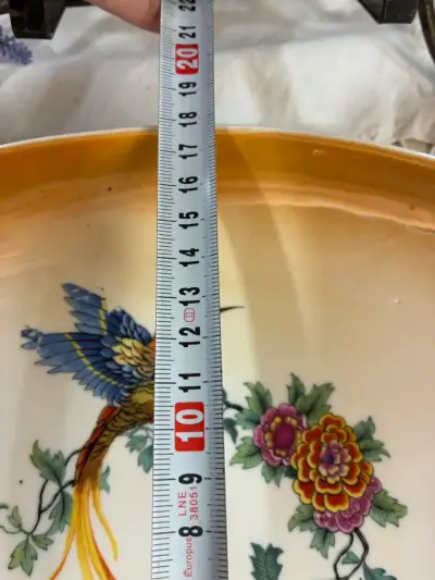 Bandeja decorativa porcelana floral - miniatura 5