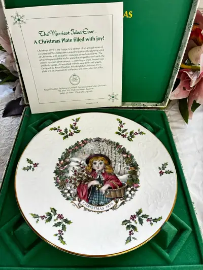 Plato de Navidad 1978 Royal Doulton - miniatura 1