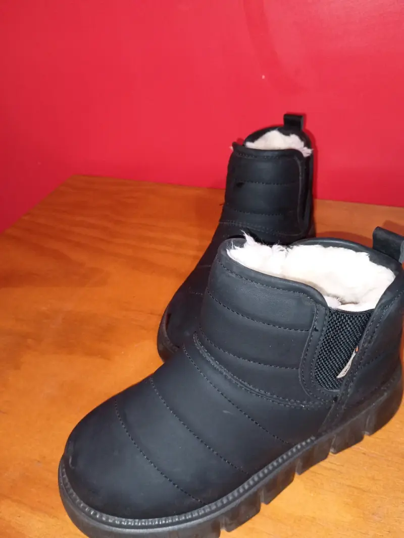Botines negros de invierno - 1