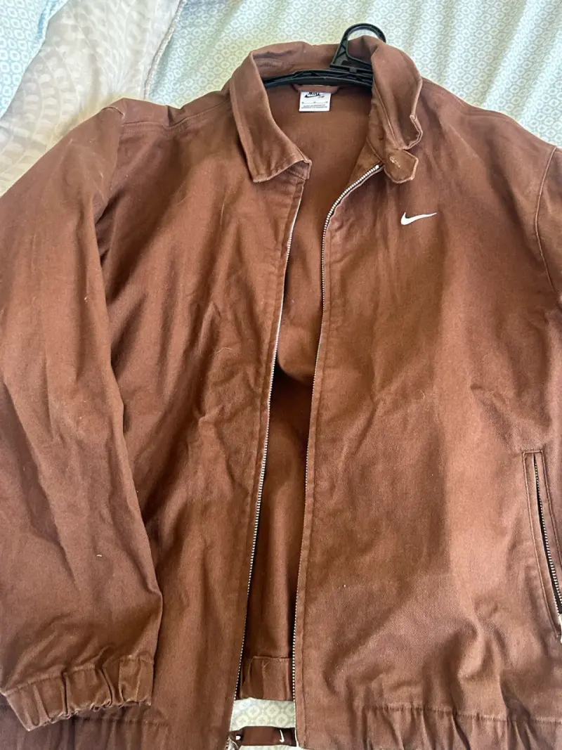 Chaqueta Nike de mezclilla café - 2
