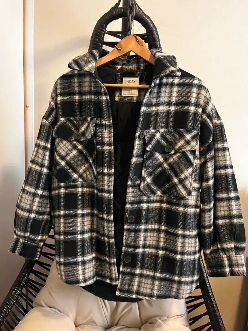 Chaqueta de franela a cuadros - 1