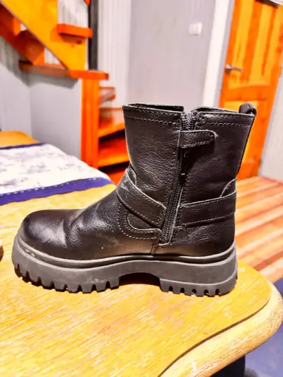 Botín negro niña talla 30 - miniatura 4