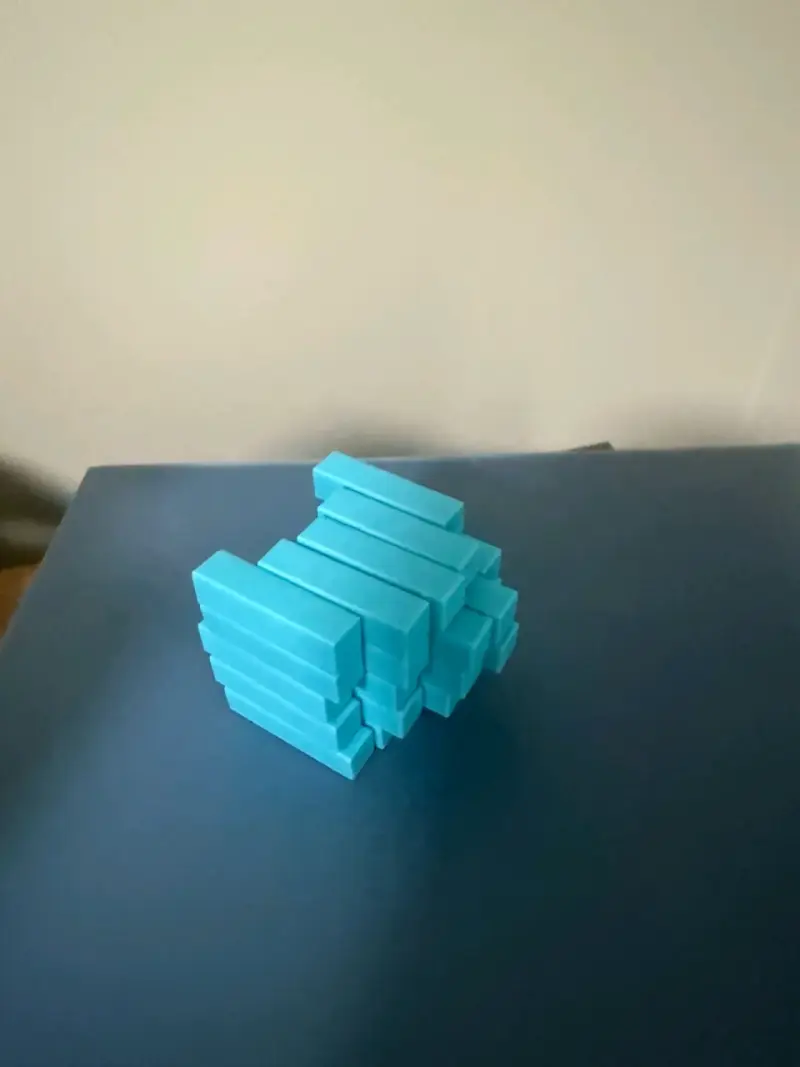 Bloques de slime sólido celeste antiestrés 3d - 2