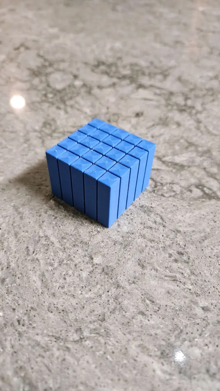 Bloques de slime sólido celeste antiestrés 3d - 3