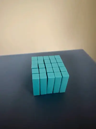 Bloques de slime sólido celeste antiestrés 3d - miniatura 5