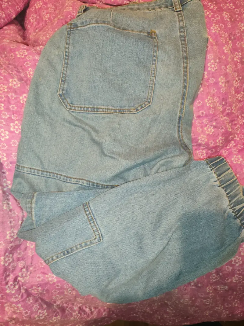 Pantalones cargo de mezclilla - 1