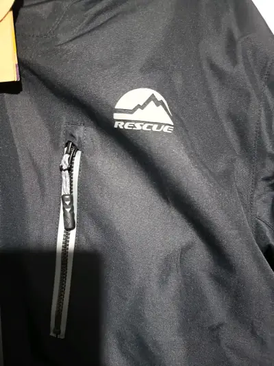 Chaqueta negra Rescue impermeable hombre - miniatura 1