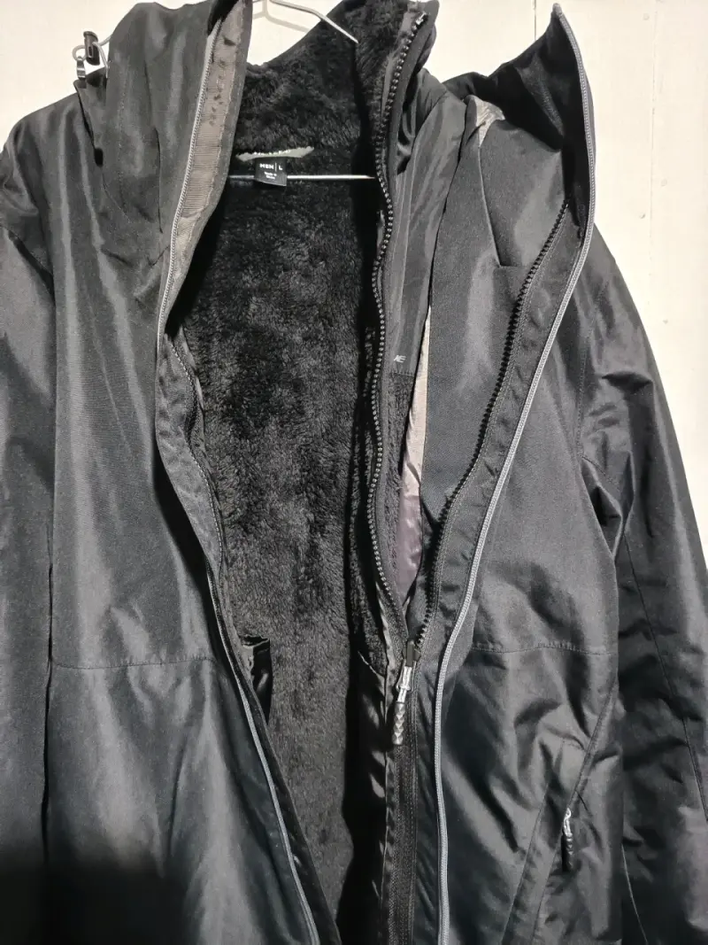 Chaqueta negra Rescue impermeable hombre - 2