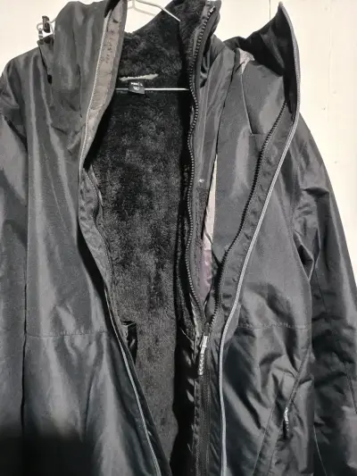 Chaqueta negra Rescue impermeable hombre - miniatura 2