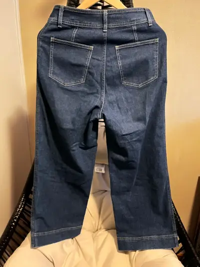 Jeans azul de pierna ancha - miniatura 1