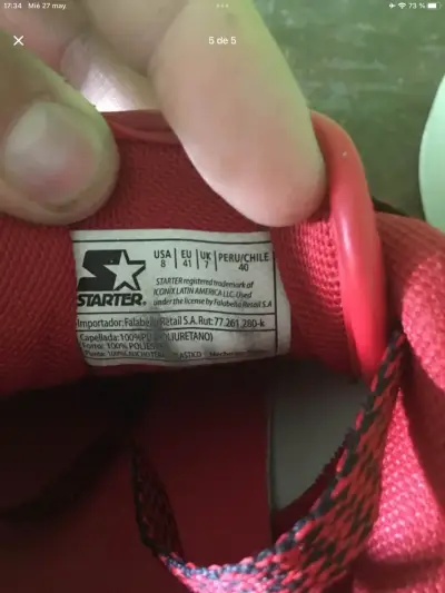 Zapatillas rojas urbanas Starter - miniatura 5